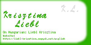 krisztina liebl business card